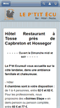 Mobile Screenshot of hotel-restaurant-ecureuil.com