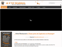 Tablet Screenshot of hotel-restaurant-ecureuil.com